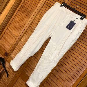 Gap girlfriend patchwork eyelet chinos